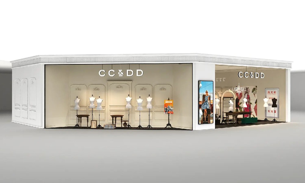 商場服裝專柜專賣店裝修SI設計